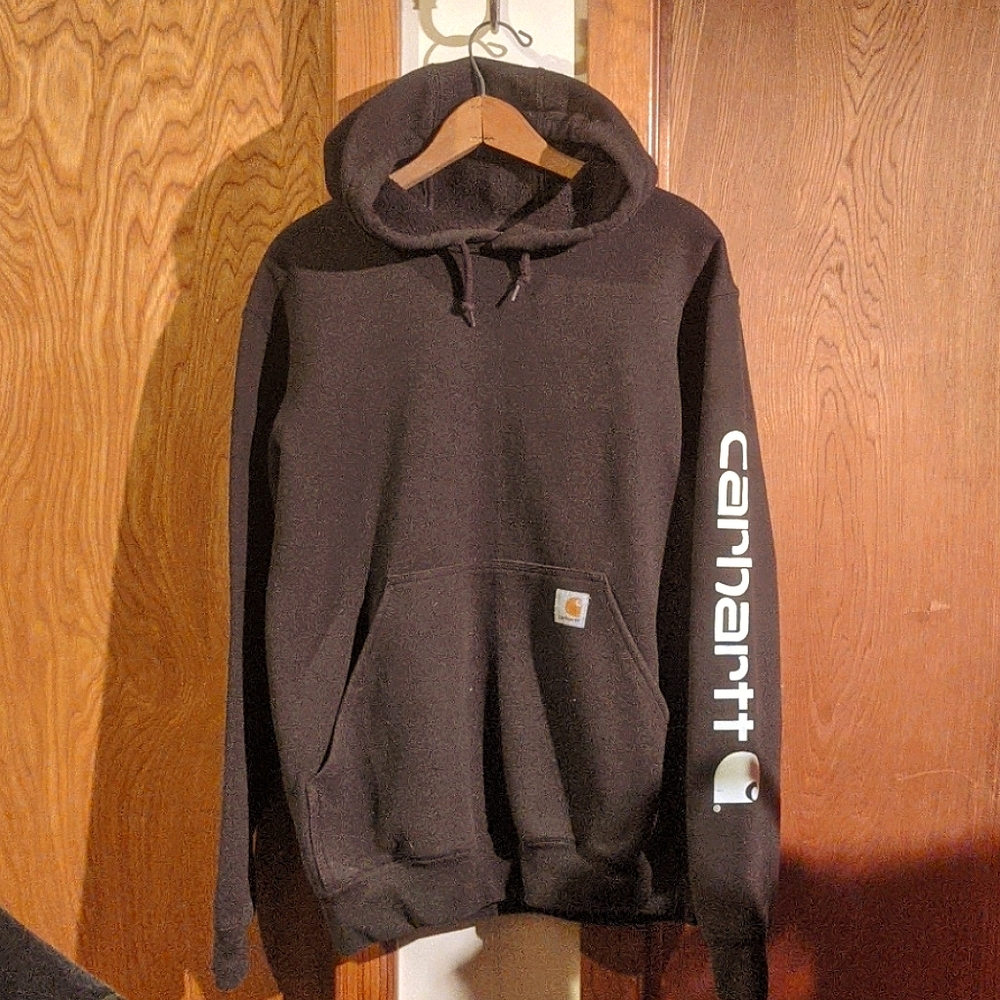 Brown Carhartt Hoodie, Size Small, Original Fit